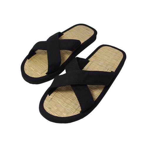 Zimtlatschen Baumwolle Gr&ouml;&szlig;e 43 / 44 schwarz - 1