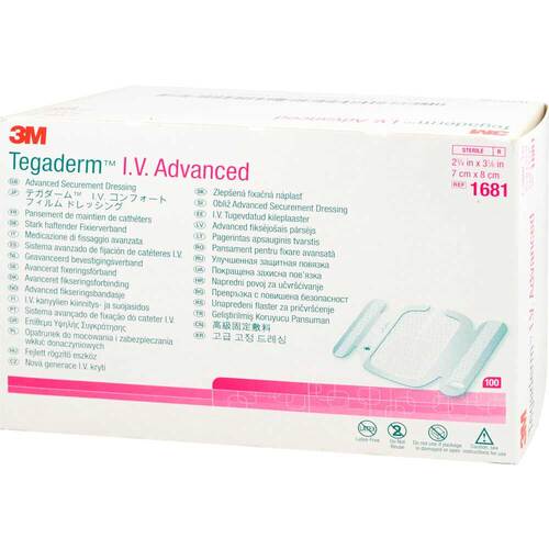 Tegaderm 3M i.v. Advanced Pflaster .7x8cm 1681 - 1