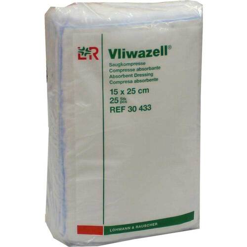 Vliwazell Kompressen 15x25cm unsteril - 1