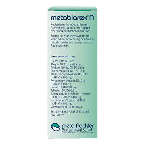 Metabiarex N Tropfen zum Einnehmen - 2