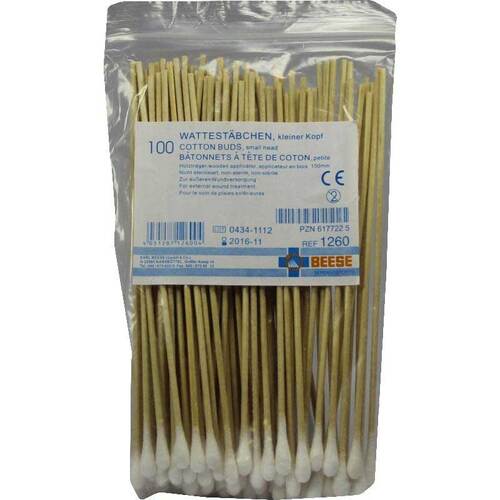 Wattetr&auml;ger unsteril kleiner Kopf 15cm 1260 - 1