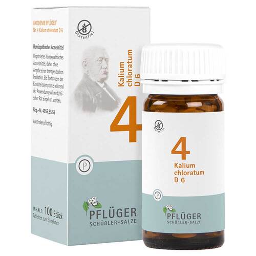 Biochemie Pfl&uuml;ger 4 Kalium chloratum D 6 Tabletten - 1