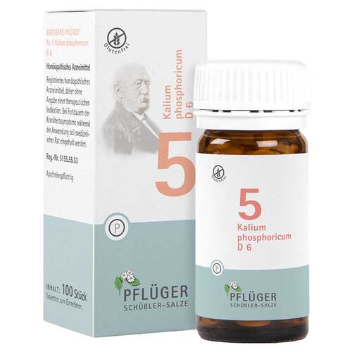 Biochemie Pfl&uuml;ger 5 Kalium phosphoricum D 6 Tabletten - 1