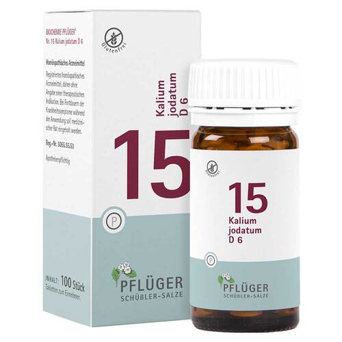 Biochemie Pfl&uuml;ger 15 Kalium jodatum D 6 Tabletten - 1