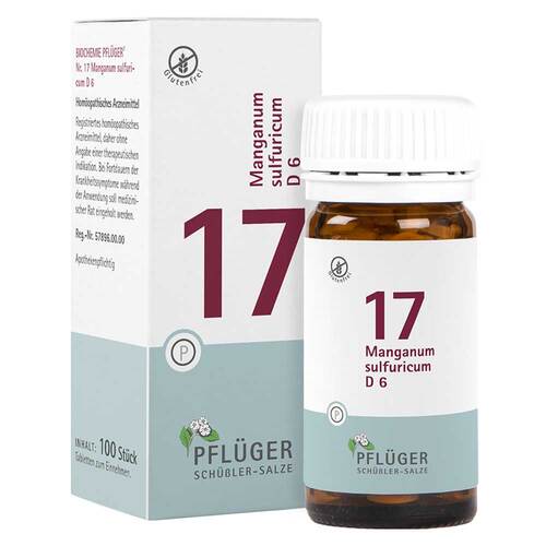 Biochemie Pfl&uuml;ger 17 Manganum sulfuricum D 6 Tabletten - 1