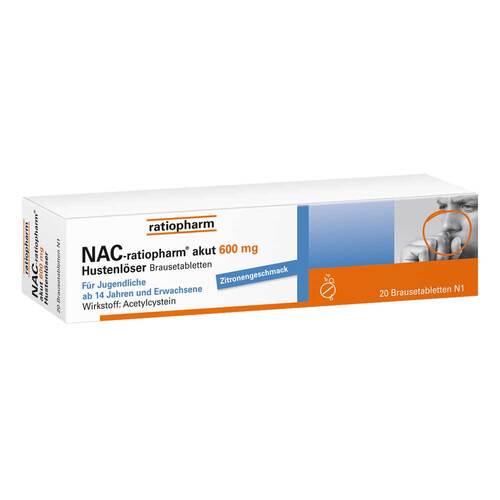 NAC ratiopharm akut 600 mg Hustenl&ouml;ser Brausetabletten - 1