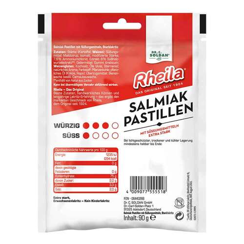Rheila Salmiak Pastillen zuckerfrei - 2