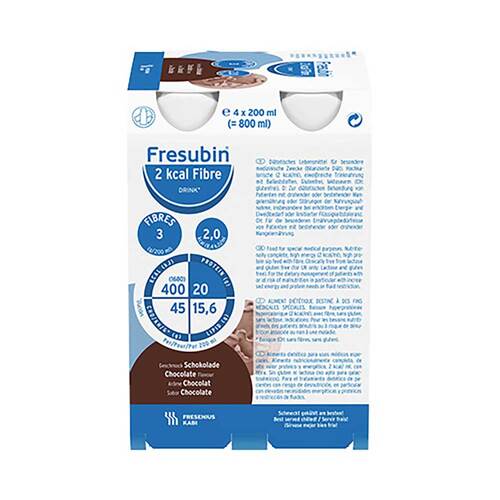 Fresubin 2 kcal fibre Drink Schokolade Trinkflasche - 1