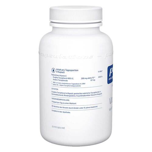 Pure Encapsulations Vitamin E Kapseln - 3