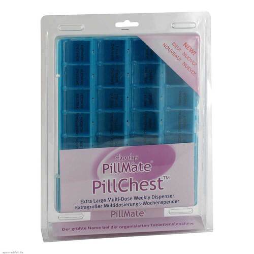 Tablettenbox 1 Woche 28 F&auml;cher Klappdeckel - 1