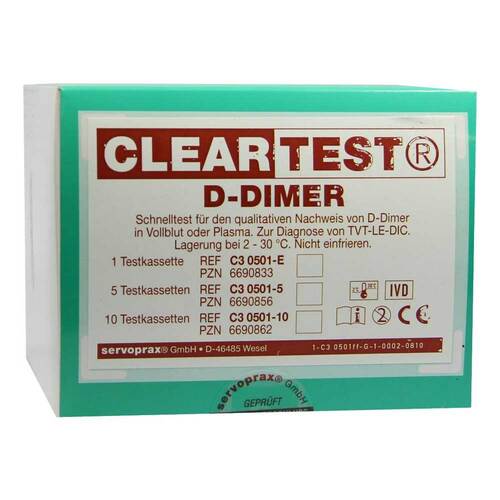D Dimer Cleartest Vollblut Tvt LE Dic - 1