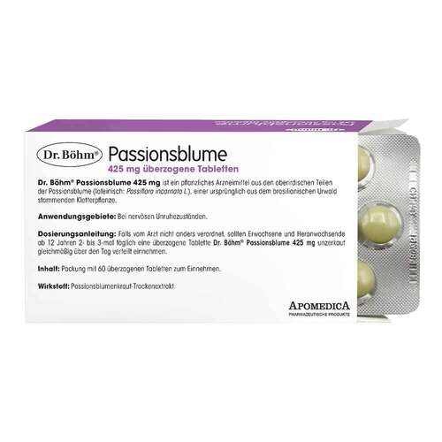 B&ouml;hm Passionsblume 425 mg &uuml;berzogene Tabletten - 2