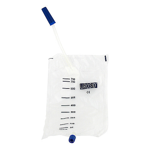 Beinbeutel 750 ml unstr.zentr.Ablauf 10 cm Schl. - 1