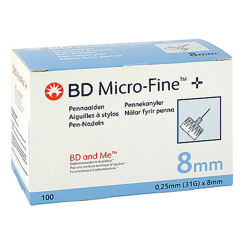 BD Micro-Fine + 8 mm Nadeln 0,25x8 mm - 1
