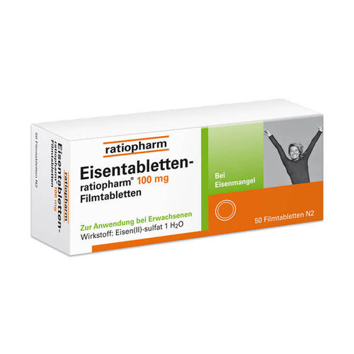 Eisentabletten-ratiopharm® 100 mg Filmtabletten - 1