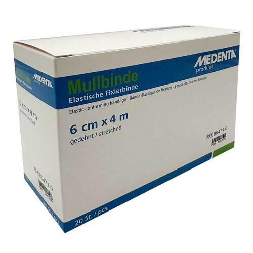 Mullbinden elastisch 4 m x 6 cm - 1