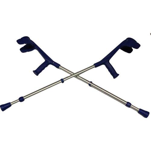 Unterarmkr&uuml;cke Alu blau - 1