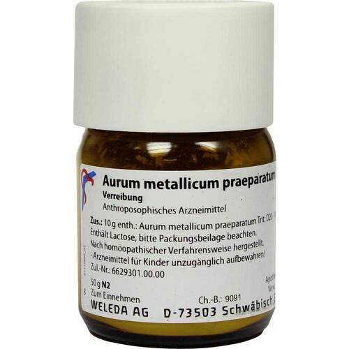 Aurum metallicum Pr&auml;parat D 20 Trituration - 1