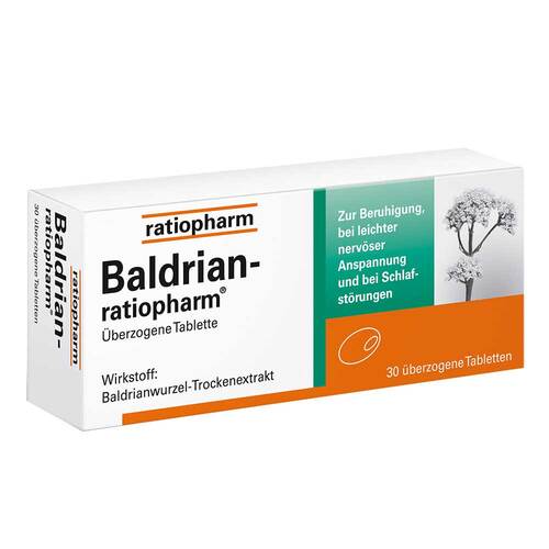 Baldrian ratiopharm &uuml;berzogene Tabletten - 1