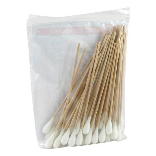 Wattest&auml;bchen Holz 15 cm 10 - 11 mm mit Wattekopf - 1