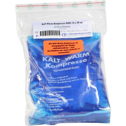 Kalt-Warm Kompresse Flexi 12x29cm mit 20cm Klettb. - 1