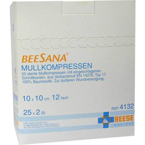 Mullkompressen 10x10 cm steril 12-fach 4132 - 1