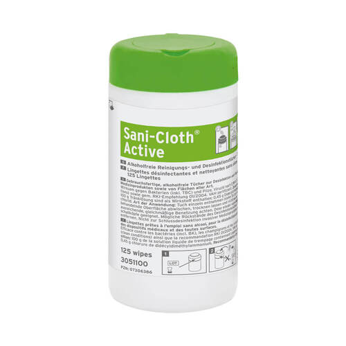 Sani Cloth Active Fl&auml;chendesin.T&uuml;cher Dose - 1