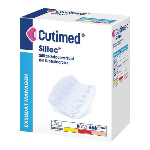 Cutimed Siltec Schaumverband 5x6 cm sanft haftend - 1