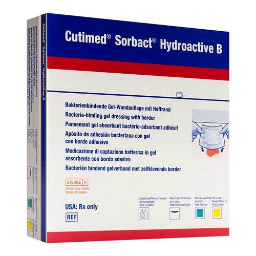 Cutimed Sorbact Hydroactive B Gel-V.19x19 cm haft. - 1