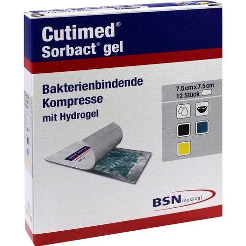 Cutimed Sorbact Gel Kompressen 7,5x7,5 cm - 1