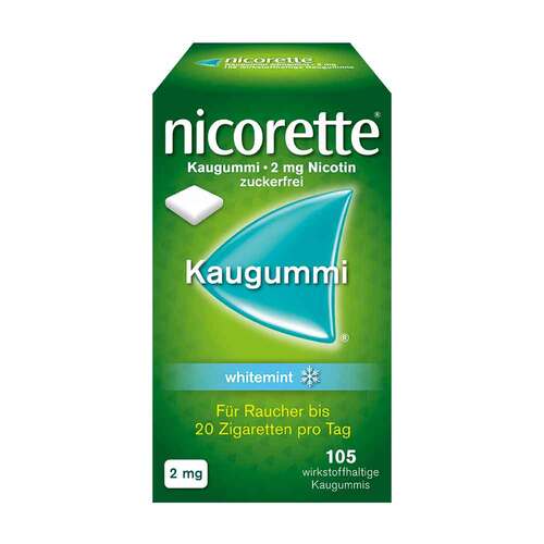 nicorette® Kaugummi whitemint, 2 mg Nikotin - 1