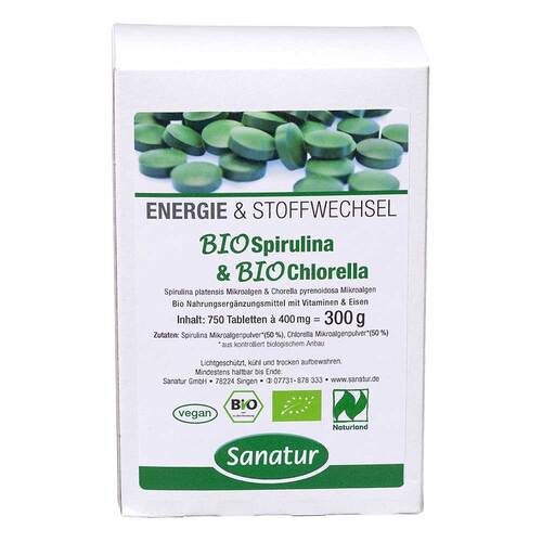 Biospirulina &amp; Biochlorella 2 in 1 Tabletten - 1