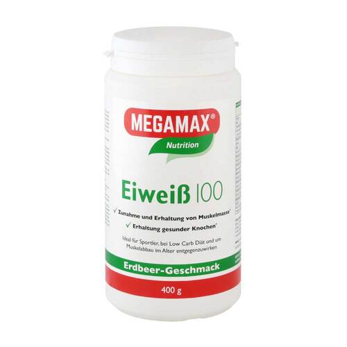 Eiweiss 100 Erdbeer Megamax - 1