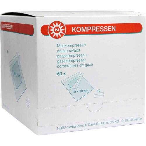 Mullkompressen 10x10cm 12-fa - 1