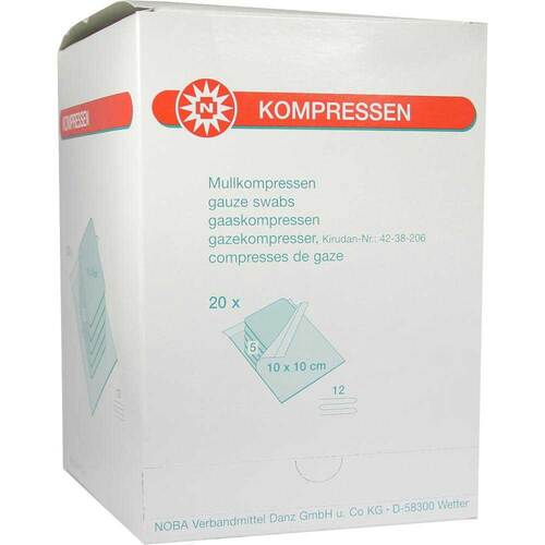 Mullkompressen 10x10cm 12-fa - 1