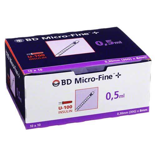 BD Micro-Fine + U 100 Ins.Spr. 8 mm - 1