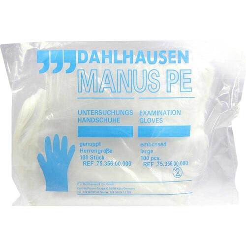 Handschuhe PE Herren geh&auml;m. Polybeutel - 1