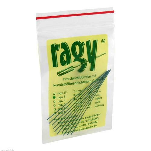 Ragy Interdentalb&uuml;rsten 3 gr&uuml;n - 1
