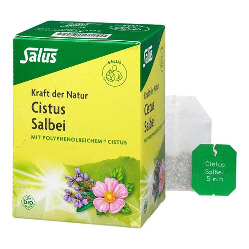 Cistus Salbei Kr&auml;utertee Kraft d.Nat.Beutel Salus - 1