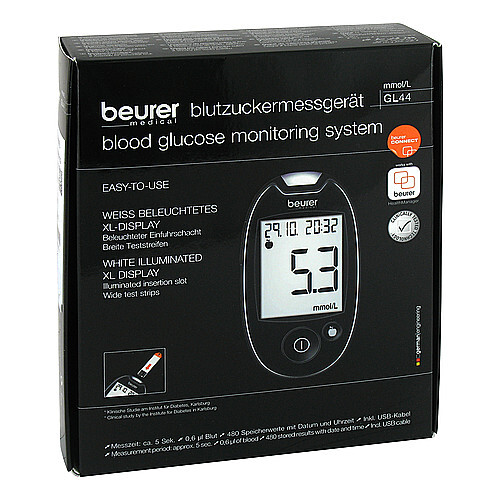 Beurer GL44 mmol / l Blutzuckermessger&auml;t - 1