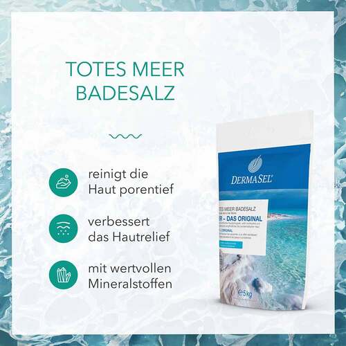 Dermasel Totes Meer Badesalz Pur - 2