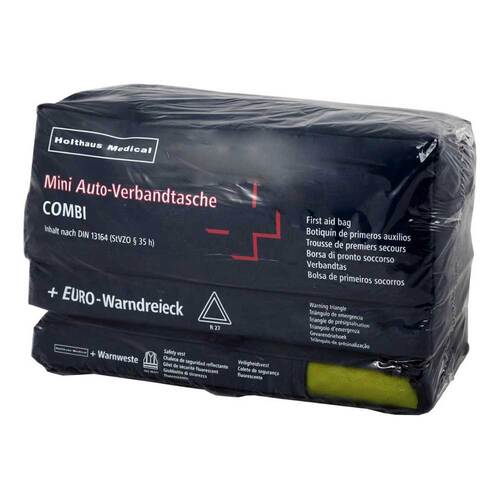 Verbandtasche Mini 3in1 D13164 + Warndreieck + Weste - 1