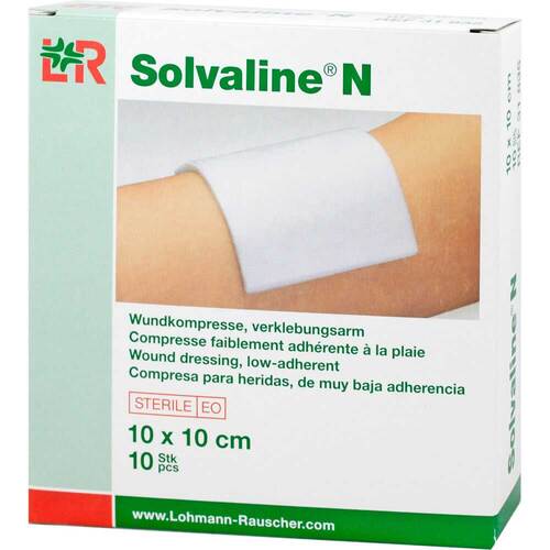Solvaline N 10x10 cm steril Kompressen - 1