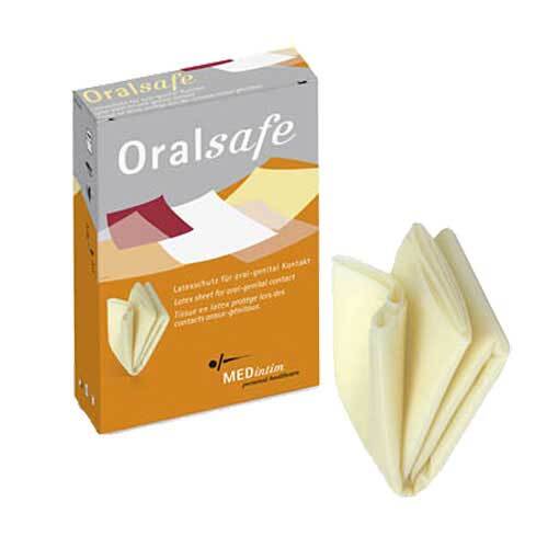 Oral Safe Latexschutztuch Erdbeere - 1