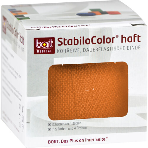 Bort Stabilocolor haft Binde 6cm orange - 1