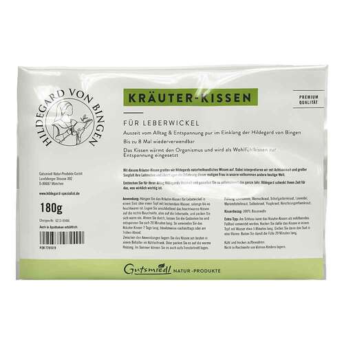 Kr&auml;uterkissen f&uuml;r Leberwickel Hildeg.v.Bingen 180g - 1