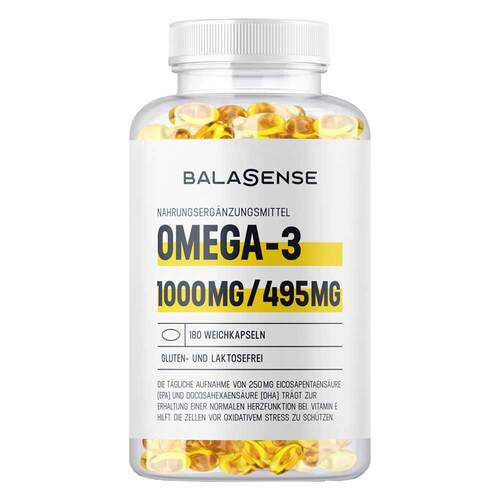 Omega 3 1000 mg / 495 mg Balasense mit Vitamin E - 1