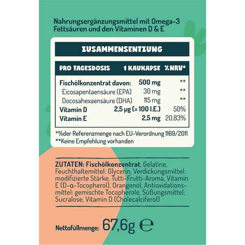 Omega-3 Kids mit Vitamin D + E Balasense - 2