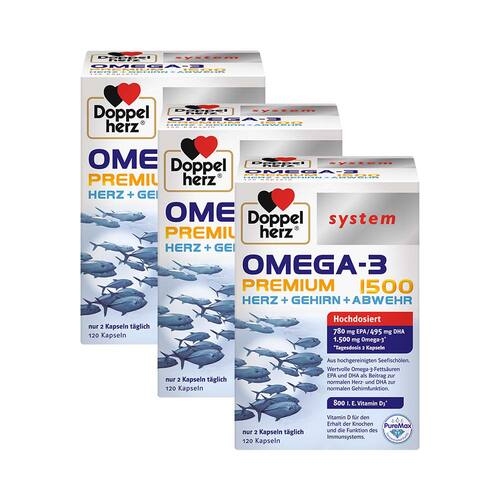 Doppelherz Omega-3 Premium 1500 system Kapseln - 1