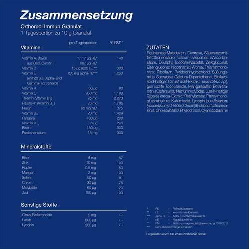 Orthomol Immun Granulat Beutel - 6